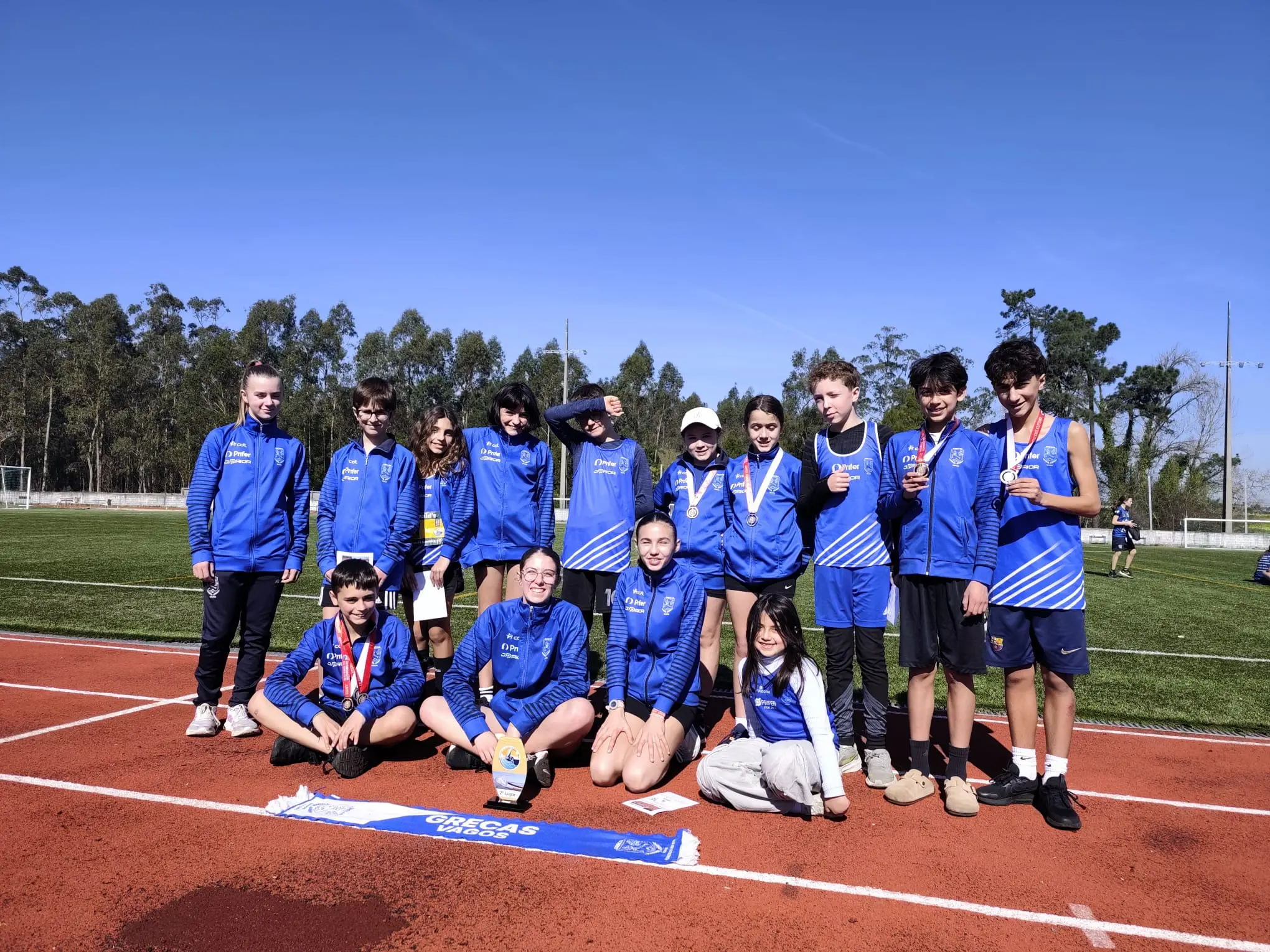 Sub14 garantem pódios coletivos no Distrital de Inverno